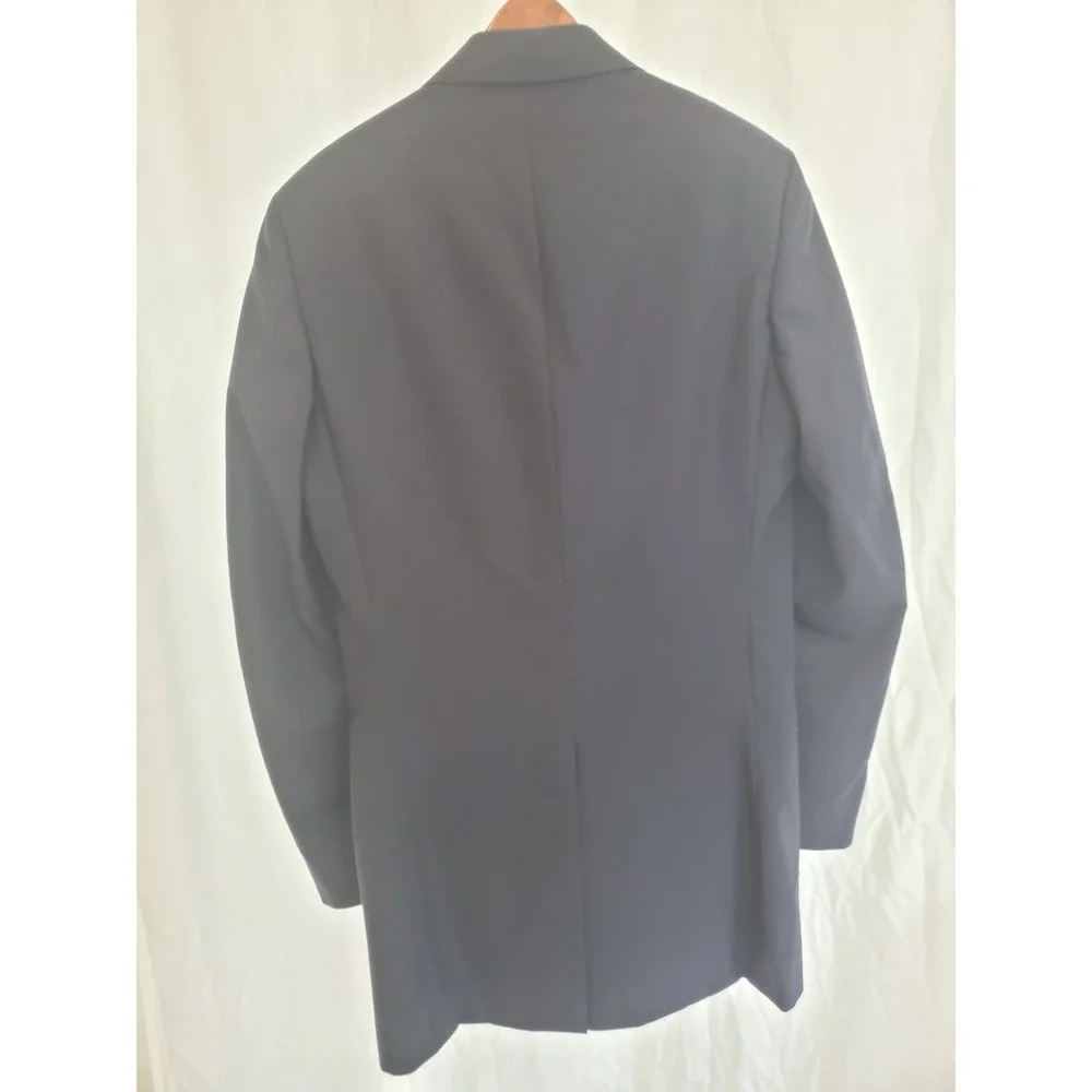 VTG 1985 Richard Bennett Tailored To Measure Wool Blazer Mens Navy Made In USA